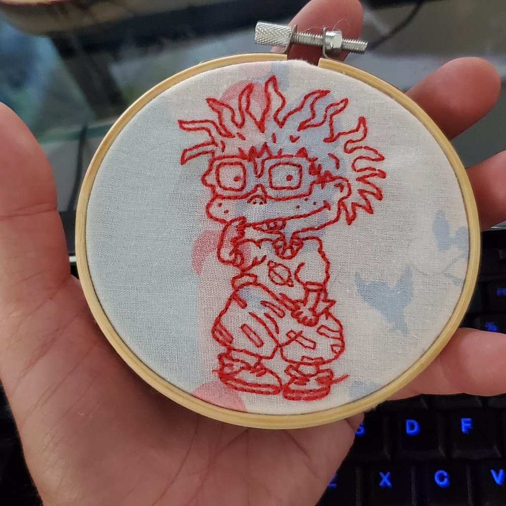 homemade home made stitching rugrats cartoon